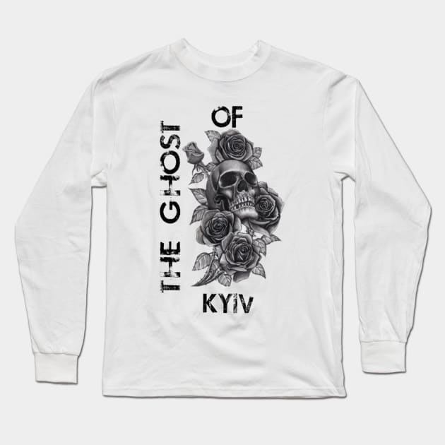 The Ghost of Kyiv Long Sleeve T-Shirt by ERRAMSHOP